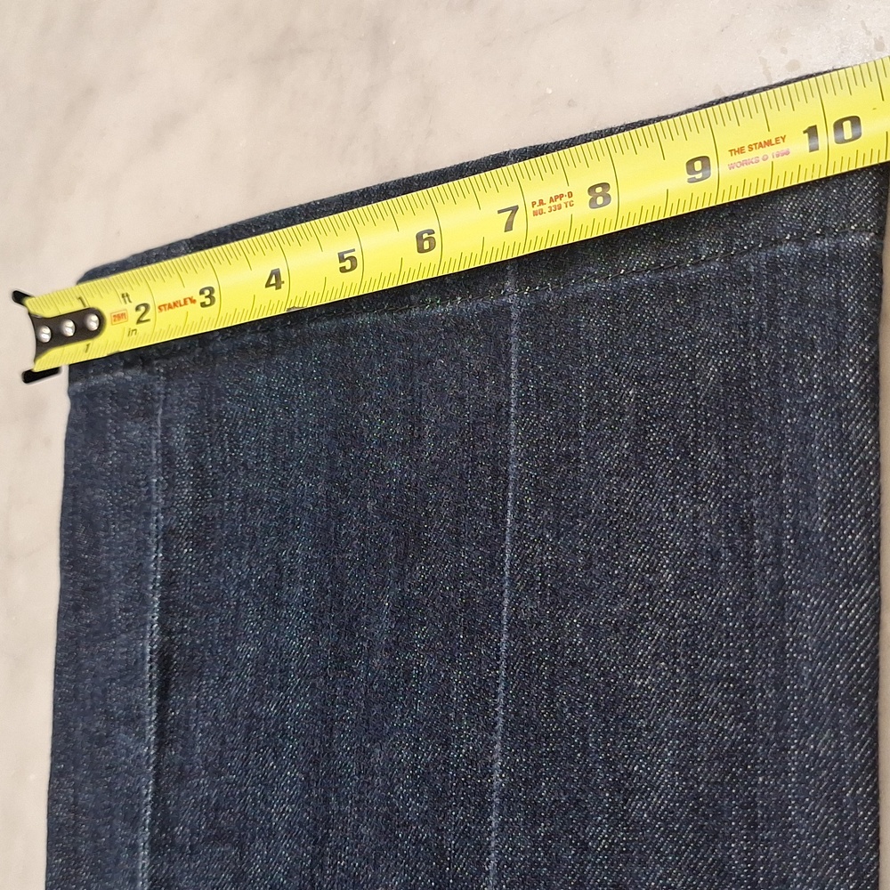 7 For All Mankind The Slim Trouser Dark Blue Flare Jeans Womens Sz‎ 27 70s Style - Picture 8 of 10